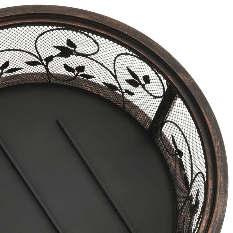 Willen Round Steel Wood Burning Fire Pit