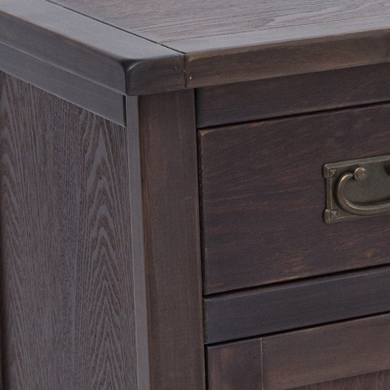Solid Wood Sideboard (Long), Dark Coffee