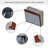 Crystal & Side Light Electric Fireplace Insert, 23" - Realistic Flame, Remote Control With Timer