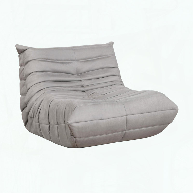 Chaise d'appoint moderne avec tissu haut de gamme et design confortable, Gris