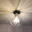 Contemporary Fusion Glass Ceiling Light Metal Semi Flush Mount Indoor Classical Lighting Fixture For Kitchen Above Table,Entryway,Hallway,Cloak Room, Bathroom Hotel Aisle LED Bulb Inside-116098721
