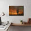 «Mesa Saguaro Sunset 5078» par Mike Jones, art mural en métal doré, 16 po x 12 po-133440975