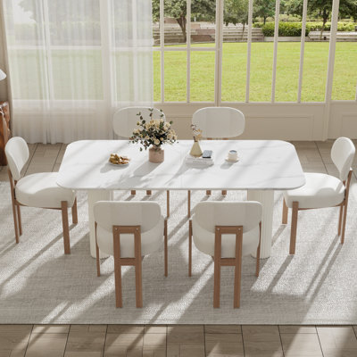 Double Pedestal Dining Table Set