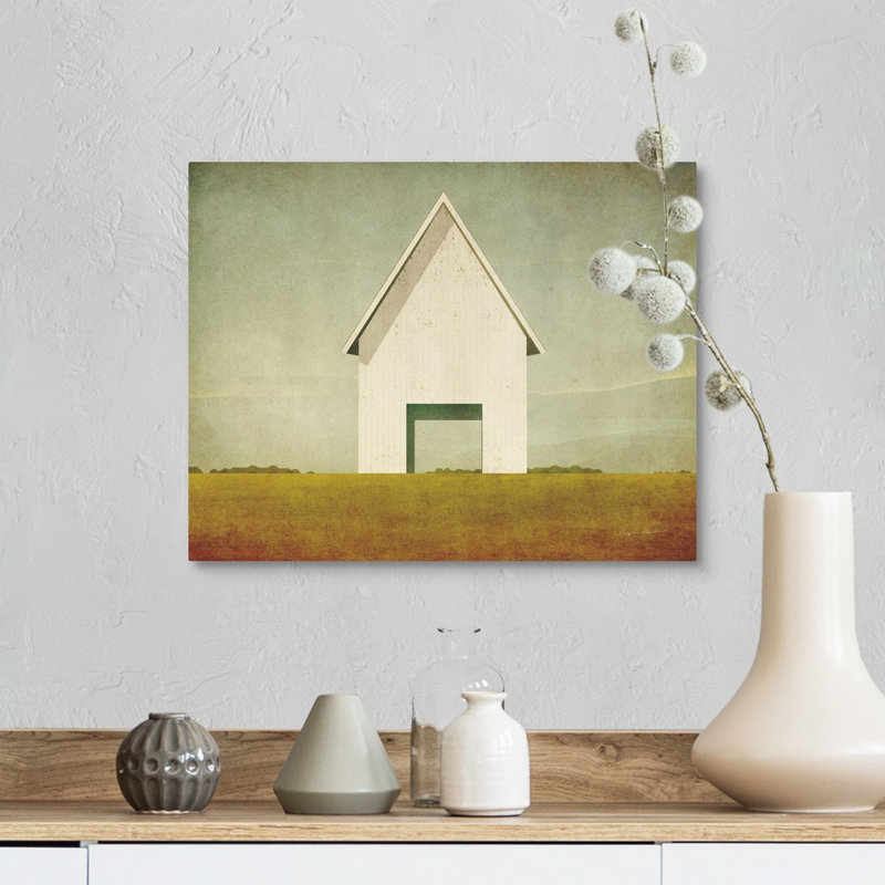 Reproduction d’art graphique sur toile, "Ohio Barn" par Mark Adlington, H 11 po x l 14 po x P 1,25 po, Toile tendue