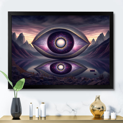 «Swavi Purple Eye Landscape I», reproduction sur toile