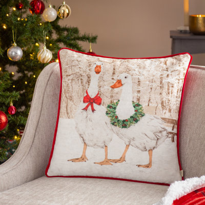 Red Square Throw Pillow Cover
