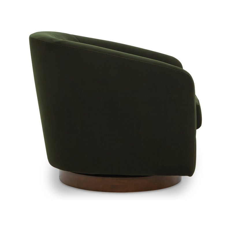 OSCY SWIVEL CHAIR VEGAN SHEARLING WHITE, Dark Green