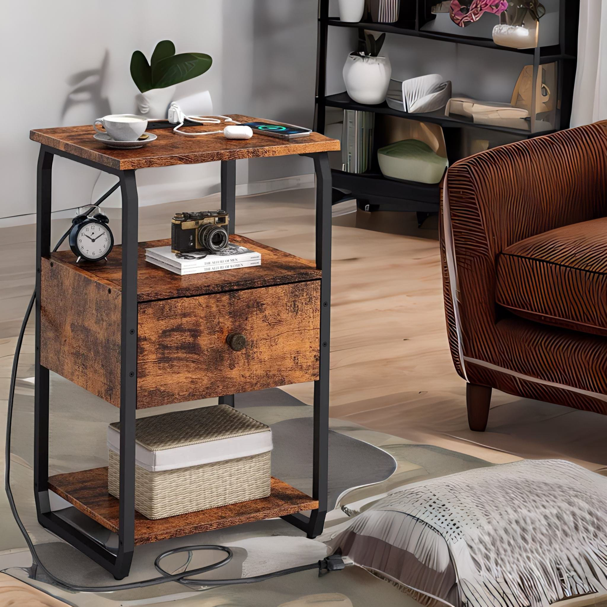 Sled deals end table