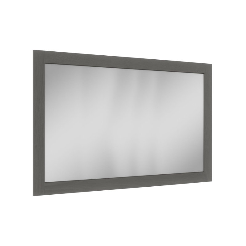 Miroir de salle de bain 54 po x 34 po Shaker, Gris fumé