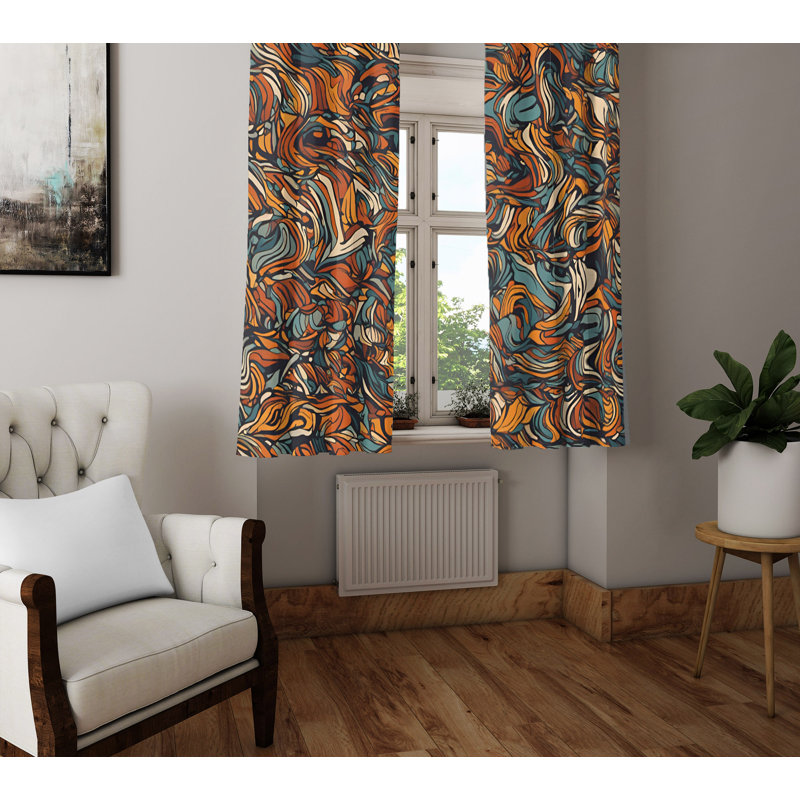 Semi Sheer Curtain Pair, 20" W x 61" L
