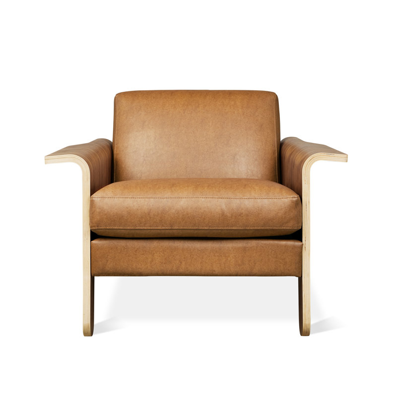 Lodge Chair, Vegan Appleskin Leather Cognac