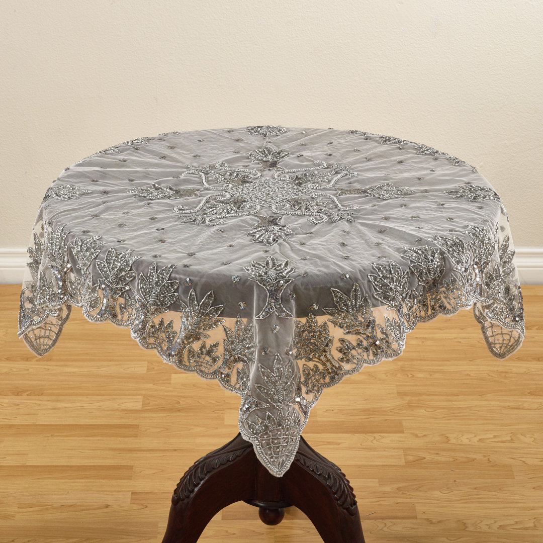 Najmina Hand Beaded Tablecloth Saro 