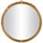 Kayeson Metal Layered Frame Scroll Gold Wall Mirror with Floral Accents