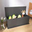 Coffre de rangement coffre, boîte en bois à plateau relevable pour meubles de rangement de banc d'entrée, noir