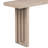 Uniquely Designed Oak Veneer Console Table With Distinctive Side Shapes, Suitable For Entryway, Hallway, Living Room, Foyer, Corridor-622842955