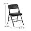 Curved Triple Braced & Double Hinged Upholstered Metal Folding Chair-1108922037