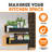Set of 2 Heavy Duty Magnetic Spice Storage Organizer