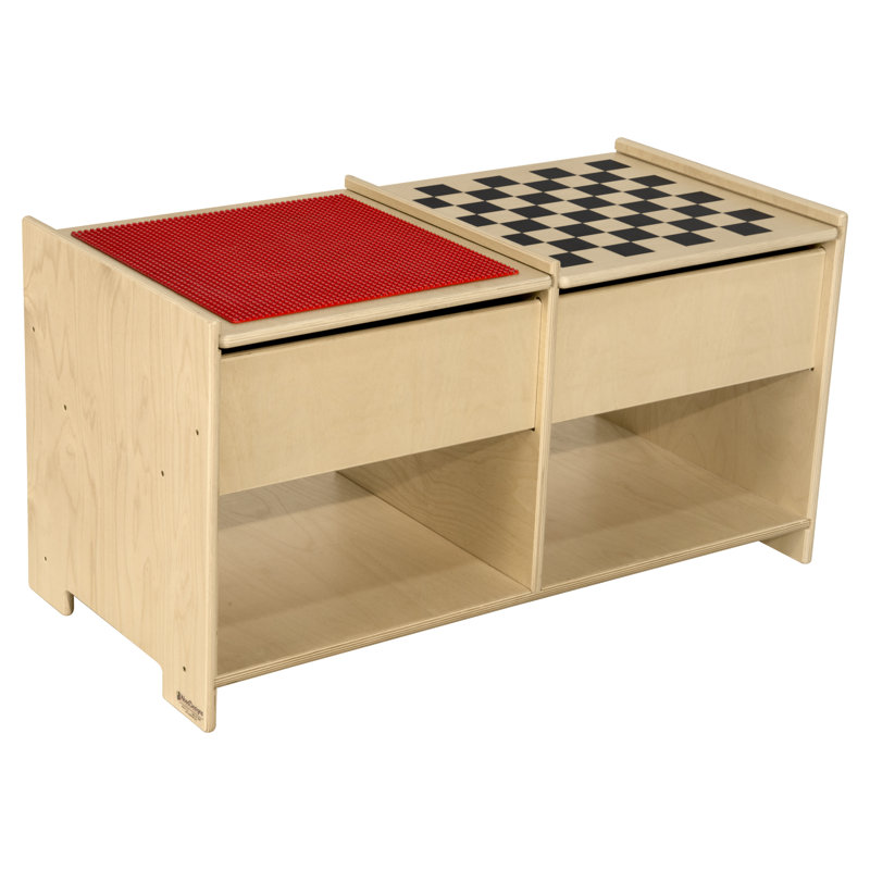 Table de jeu avec damier Build-N-Play