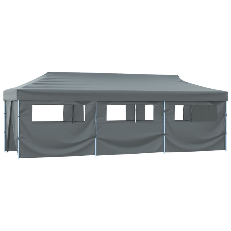 9m x 3m Steel Pop-Up Party Tent, Anthracite