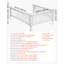 3 Piece Toddler Bed Rail Adjustable Height Bed Side Railing Guard Bumper