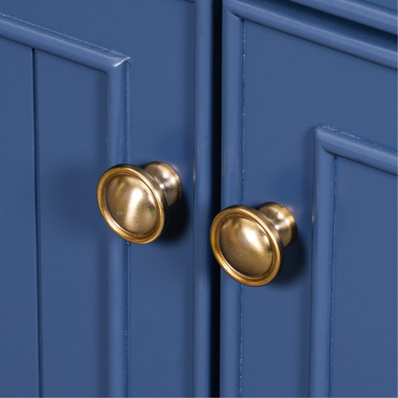 Meuble-lavabo bleu 36 po, pratique et élégant