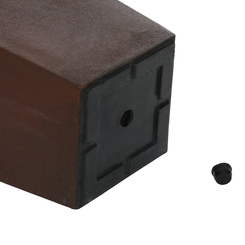 Tall Tapered Square MgO Planter Indoor & Outdoor, 24.2" H x 12.6" W x 12.6" D