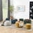 Round Storage Ottoman, 2 In 1 Function, Work As End Table And Ottoman-592485653