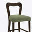 Ensemble de 2 tabourets de comptoir sans accoudoirs (brun foncé + vert)-808230976-808230977