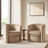 Kyah Upholstered Barrel Chair with Ottoman-95165975