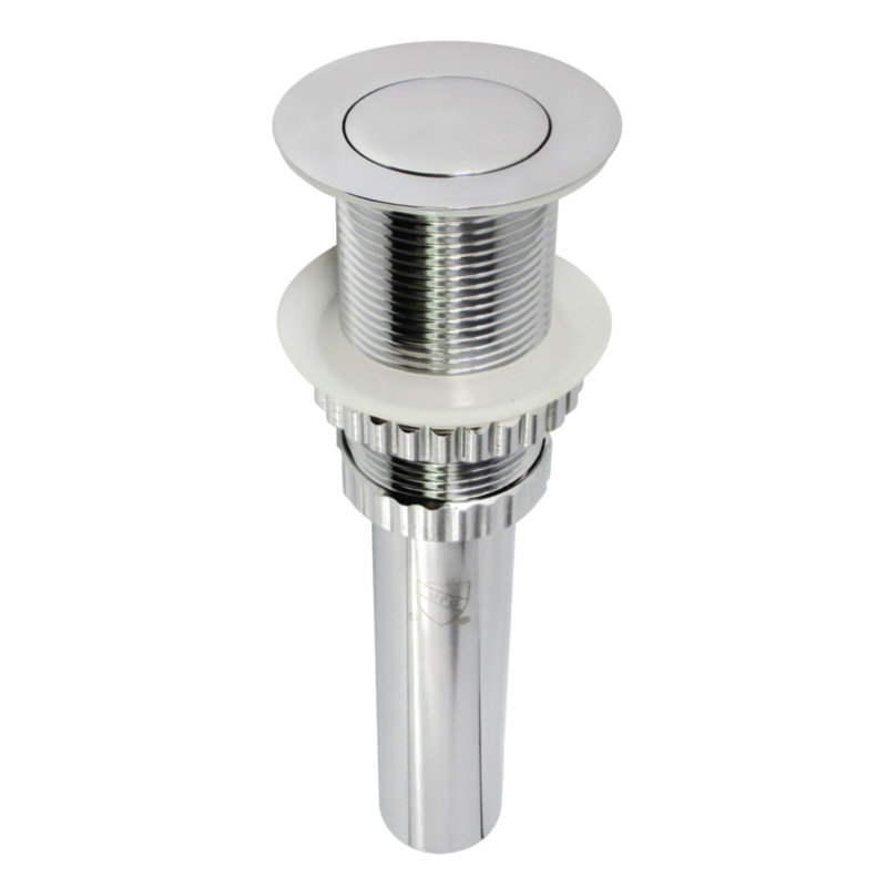 Drain escamotable pour lavabo de salle de bain Coronet, Chrome poli