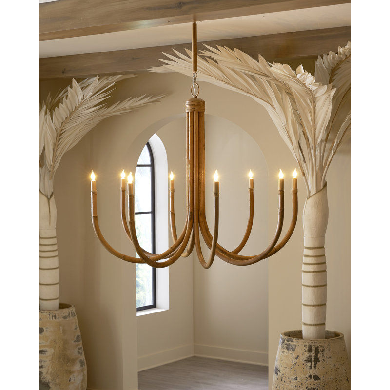 Lustre classique / traditionnel à 8 lumières de style bougie Samsara