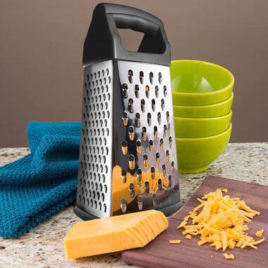 Home Basics Heavyweight 6 Sided Steel Cheese Grater