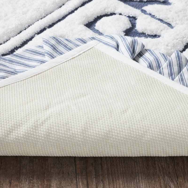 Tapis de bain Sawyer Mill, L 27 po x L 48 po, Blanc doux