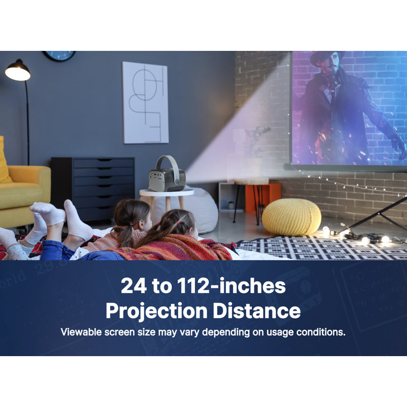 Emerson EVP-1001 150″ Home Theatre LCD Projector, Black