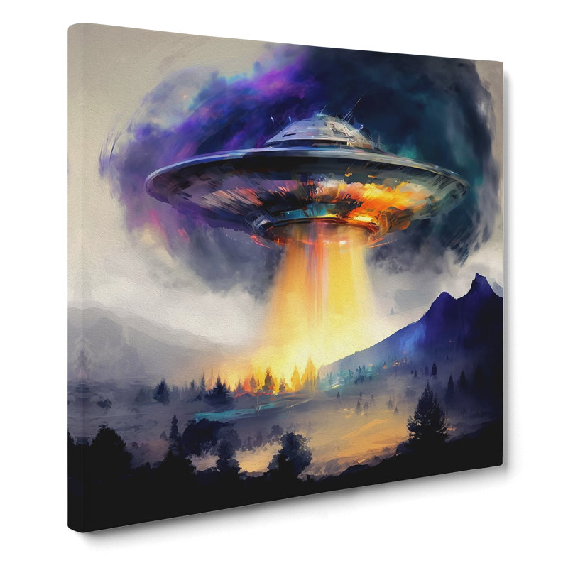 UFO Gestural - No Frame Print