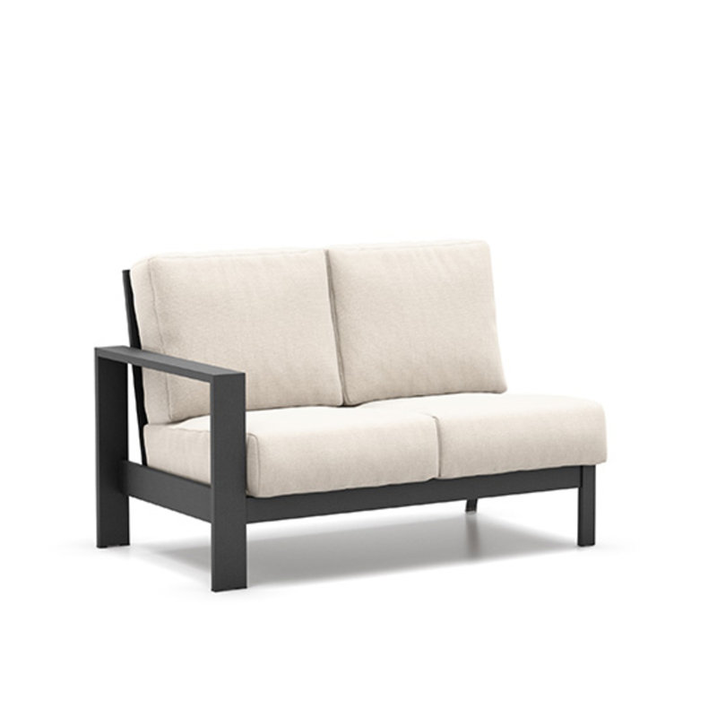Blair Right Arm Loveseat With Cushion, Canvas Navy, Glacier