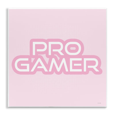 Pastel Pink Pro Gamer Wall Plaque, design by Yass Naffas Designs