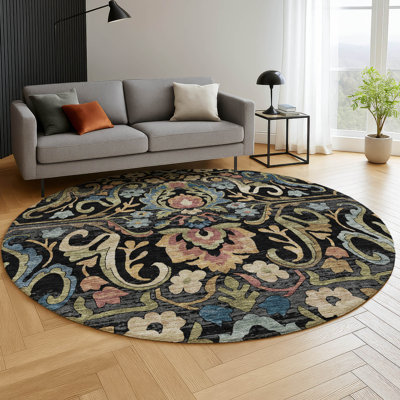 Premium Machine Washable Mayfield AMF2193 floral Rug