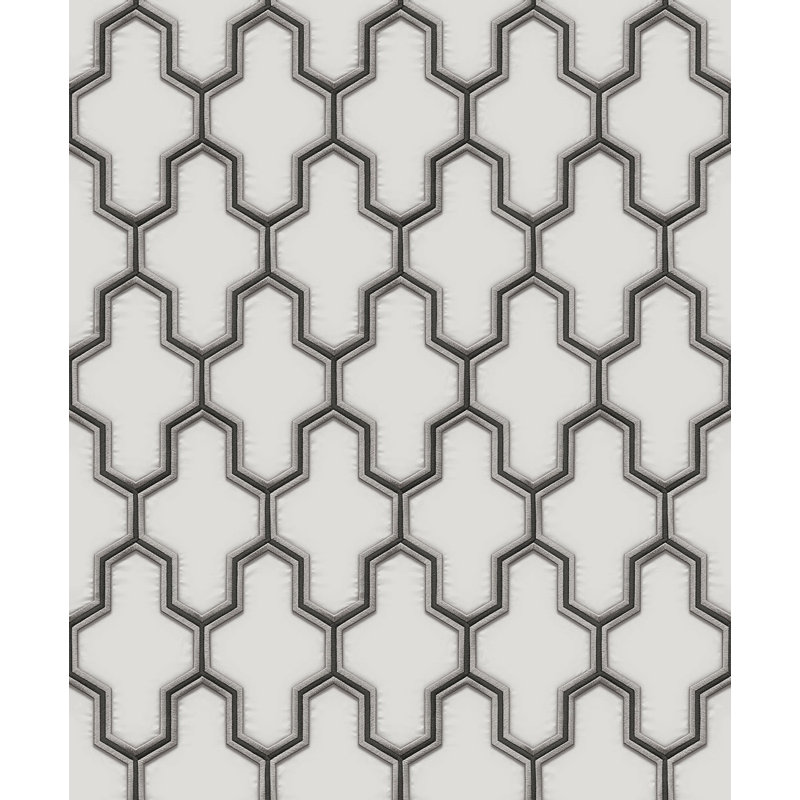 Rouleau de papier peint L 33 pi x l 21 po, Gris / argent