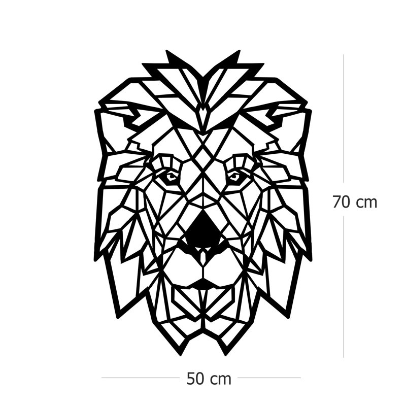 Élégant accessoire mural décoratif en métal, noir, 19,7 po x 27,6 po | Fabrication 100% métal, épaisseur: 0,08 pouce | Conception murale facile à installer, parfaite pour les décors modernes et les espaces de bureau