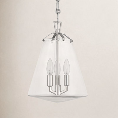 3 - Light Metal Dimmable Bell Chandelier