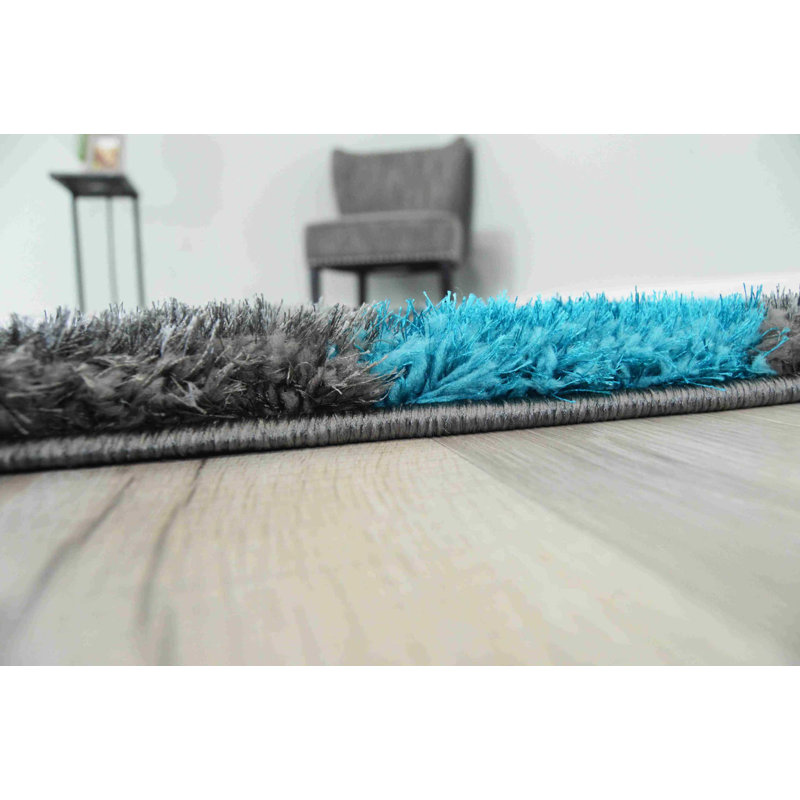 Modern Arriola Shag Abstract Geometric Rug For Living Room Bedroom