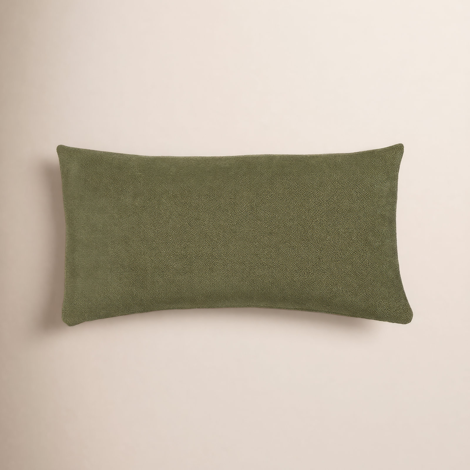 Cascade Throw Pillow, Green, Rectangle 12"H x 21"W, Polyester