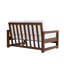 Causeuse d'extérieur en bois de teck massif Gustina avec coussin et accoudoirs-1118500621-1118507691