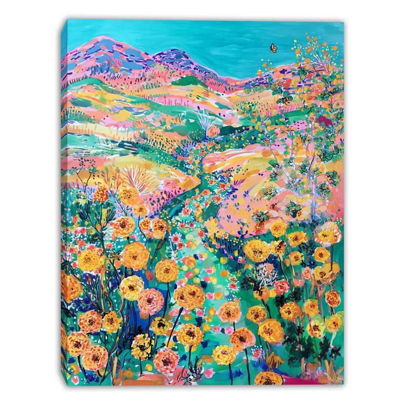 Art mural sur toile Radiant Field Harmony, H 16 po x l 12 po x P 1 po