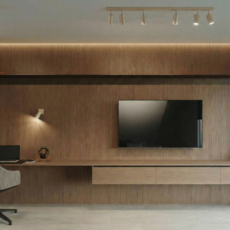 RING Steel Spotlight, Taupe, 118x6x16 cm, 6 Lights
