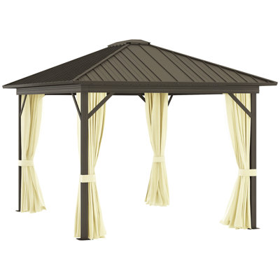 11.9 Ft. W x 9.8 Ft. D Metal Patio Gazebo