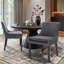 Chaise d'appoint rembourrée en velours côtelé Demarrion-1828228483