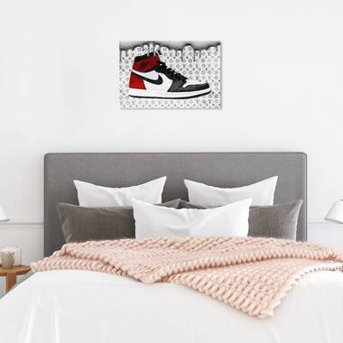 Fashion and Glam This Is A Sneaker Logo Shoes - Wrapped Canvas Graphic Art Print Everly Quinn Size: 24 H x 36 W x 0.8 D