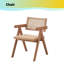 Ensemble de 2 chaises avec accoudoirs en rotin Velentina
